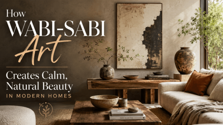 How Wabi-Sabi Art Creates Calm, Natural Beauty in Modern Homes